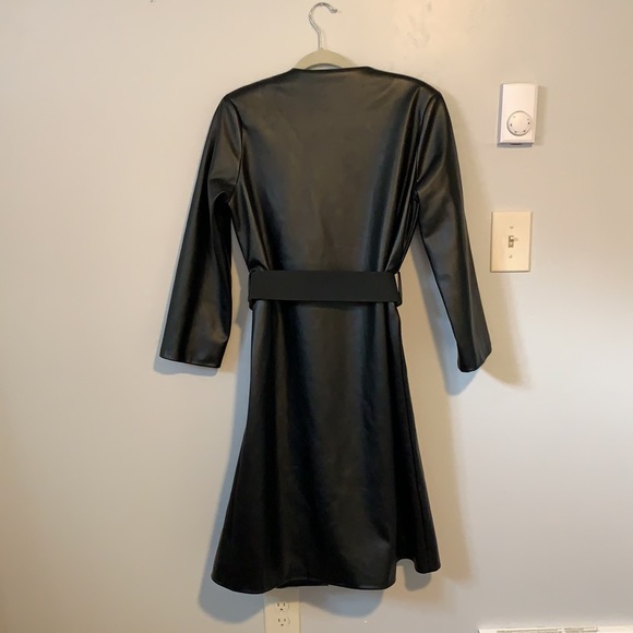 Each Other vegan leather trench coat - Picture 2 of 3